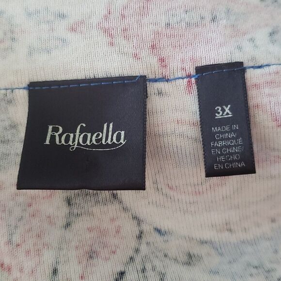 EUC Rafaella Pretty Multi-Colored Paisley Top V-Neck Grommet Embellishme… - Picture 4 of 7